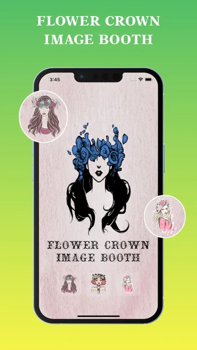 ภาพหน้าจอของ Flower Crown Image Booth