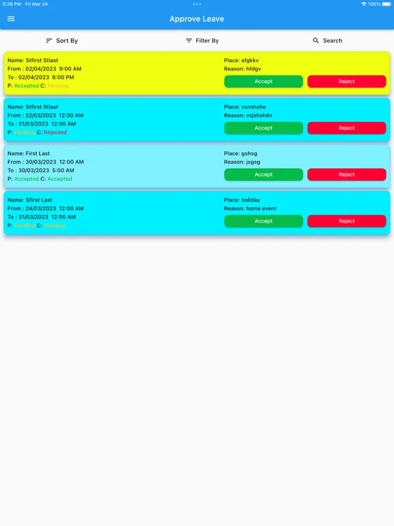 Screenshot di MD Hostel iPad 