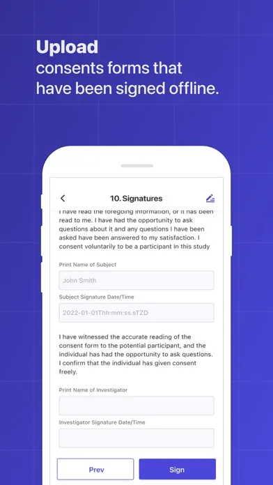 cubeCONSENT 3.0 - For Site INV Screenshots