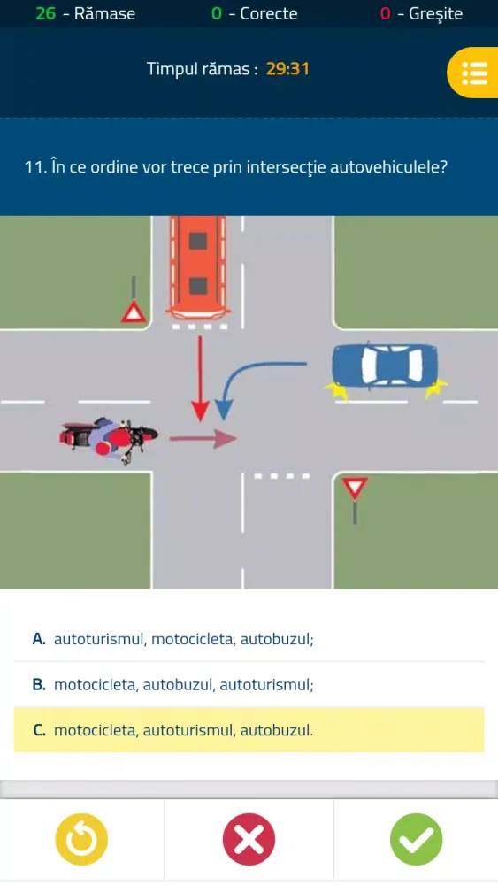 ภาพหน้าจอของ Chestionare Auto DRPCIV
