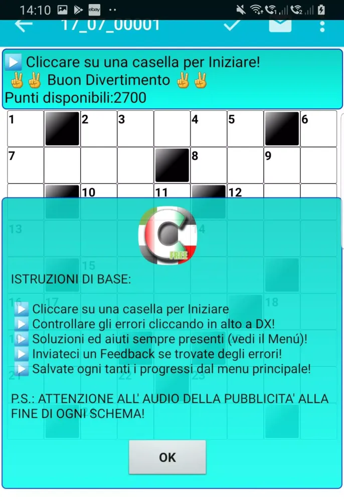 Italian Crossword Puzzles应用截图