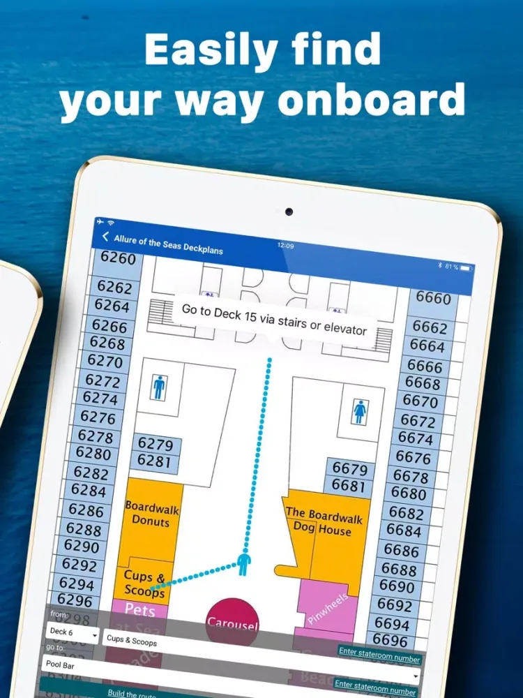 Cruise Itinerary App. CruiseBe iPad  স্ক্রিনশট