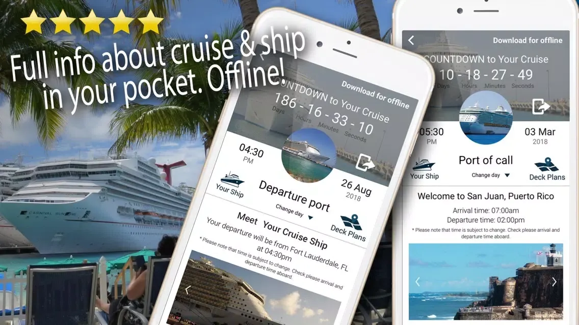 Cruise Itinerary App. CruiseBe স্ক্রিনশট