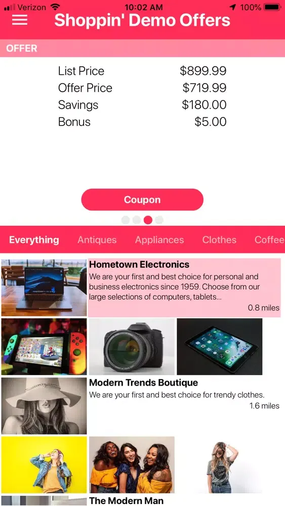 Tangkapan skrin Shoppin' Network