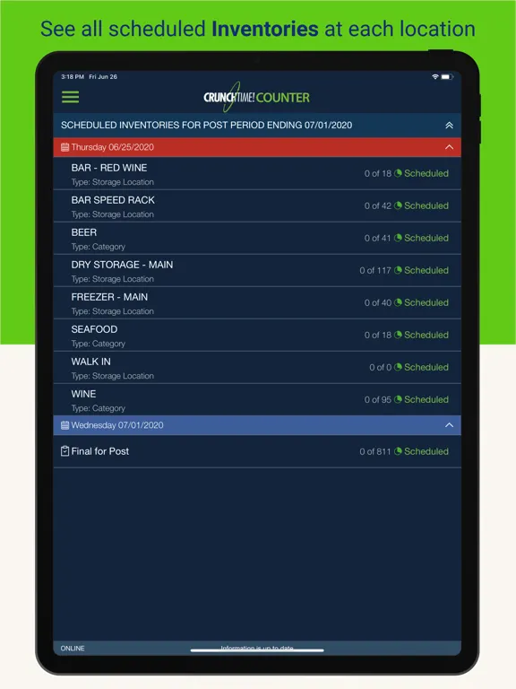 Crunchtime Counter iPad 应用截图