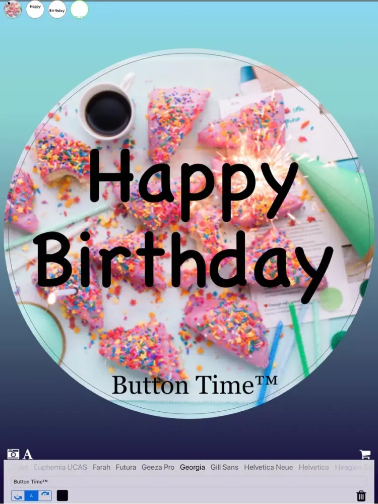 Ảnh chụp màn hình của Button Time iPad 