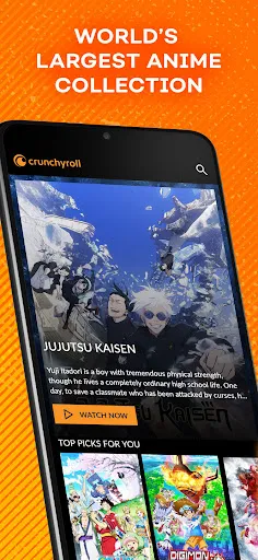 Tangkapan skrin Crunchyroll