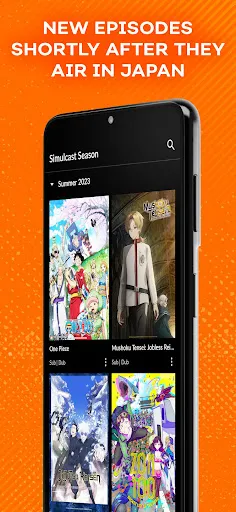 Tangkapan skrin Crunchyroll