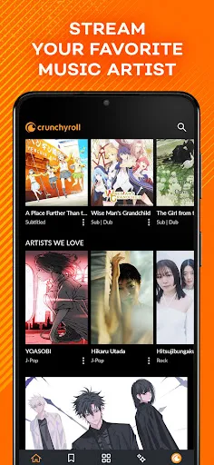 Tangkapan skrin Crunchyroll