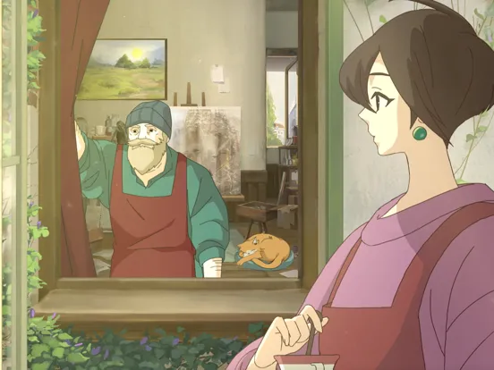 Capturas de tela do Crunchyroll: Behind the Frame iPad 