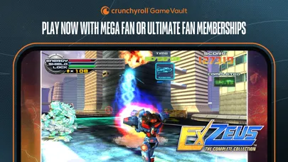 Capturas de tela do Crunchyroll: ExZeus