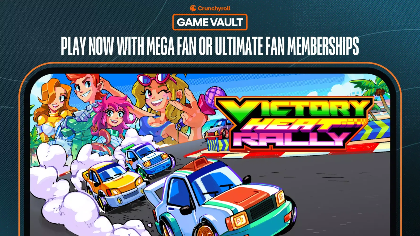 Capturas de pantalla de Crunchyroll Victory Heat Rally