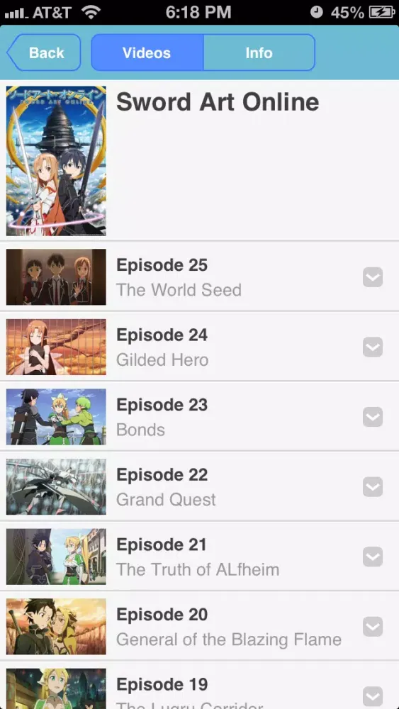 Tangkapan layar Sword Art Online - Watch FREE!