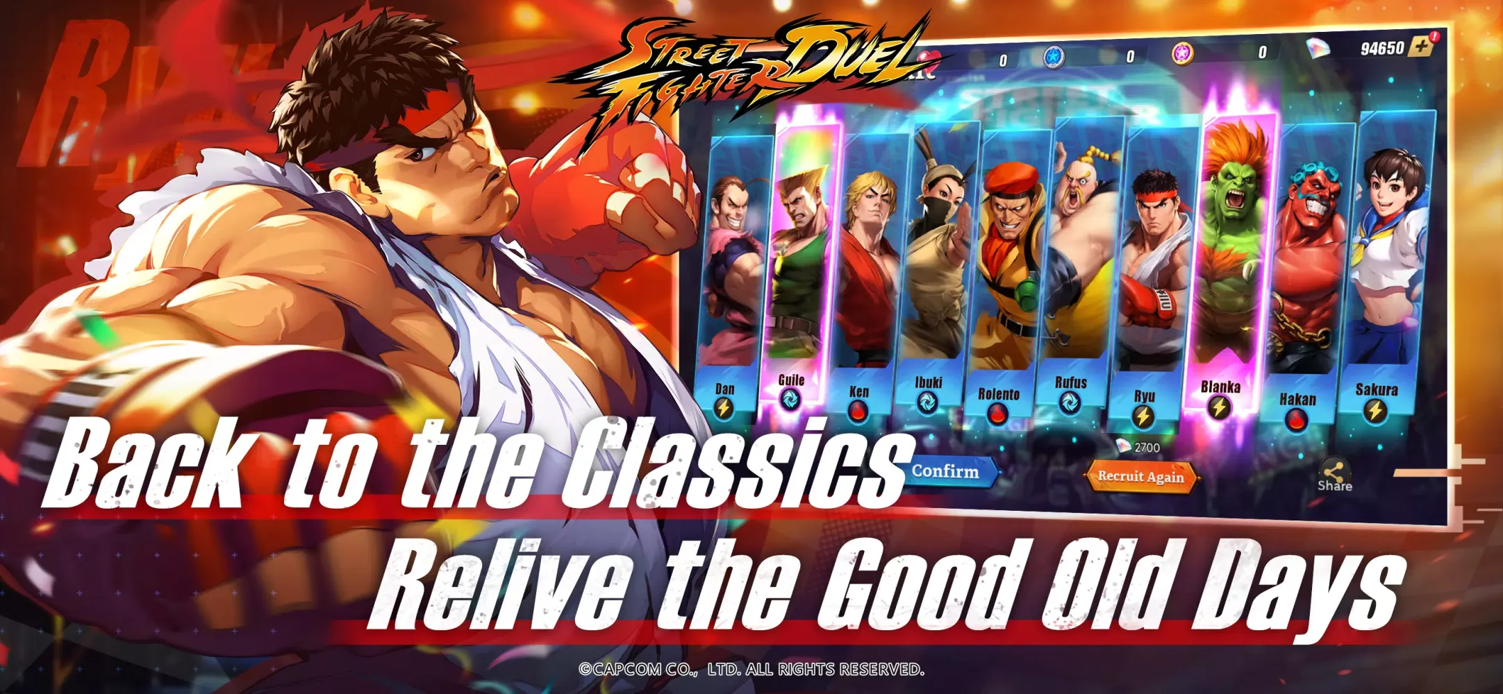 Ảnh chụp màn hình của Street Fighter Duel - Idle RPG
