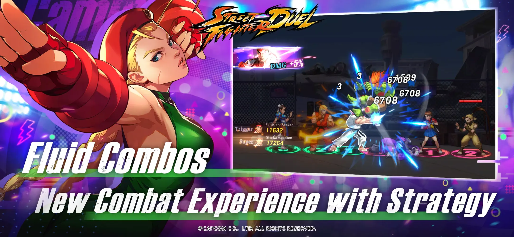 Ảnh chụp màn hình của Street Fighter Duel - Idle RPG