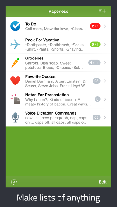 Paperless: Lists + Checklists Ekran Görüntüleri