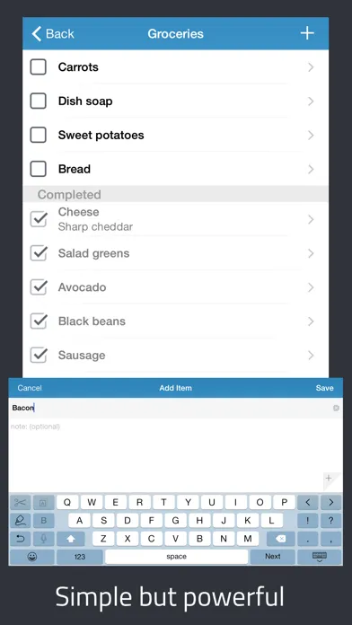 Capturas de tela do Paperless: Lists + Checklists
