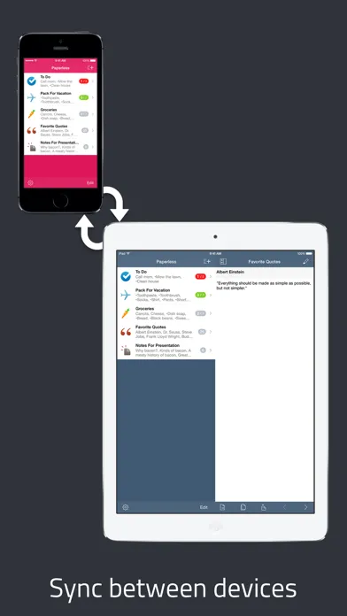 Capturas de tela do Paperless: Lists + Checklists