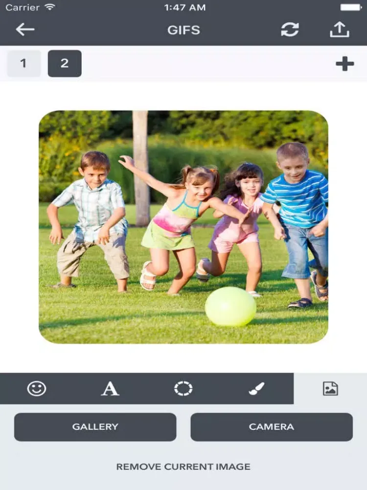 Tangkapan skrin GifMake: Gif Generator, split animated image iPad 