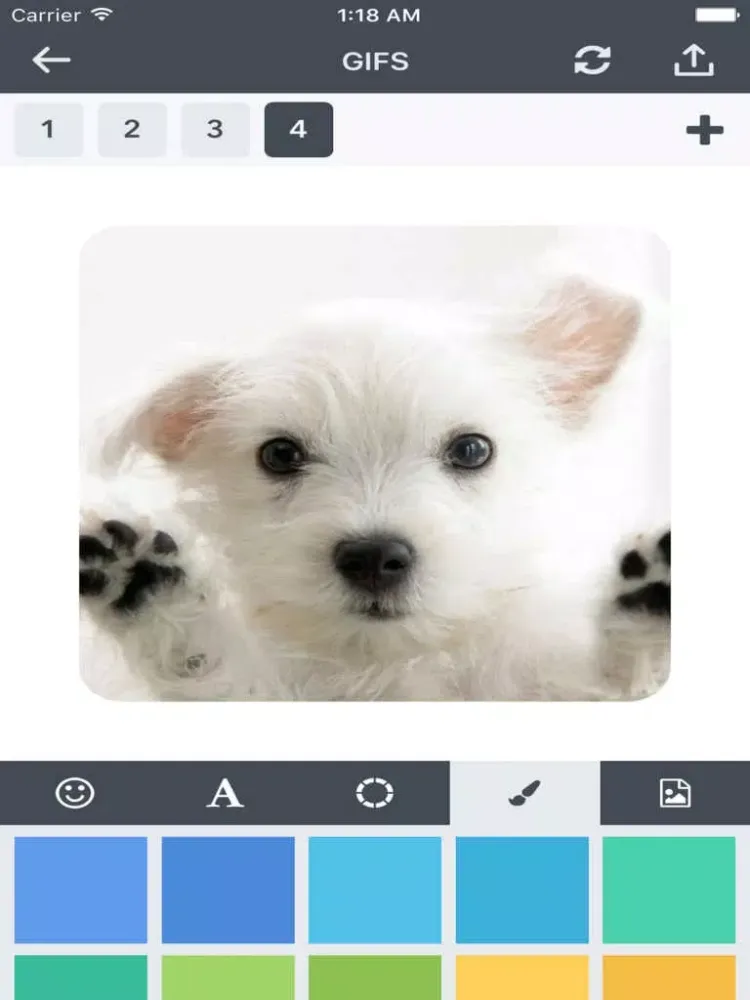 Tangkapan skrin GifMake: Gif Generator, split animated image iPad 