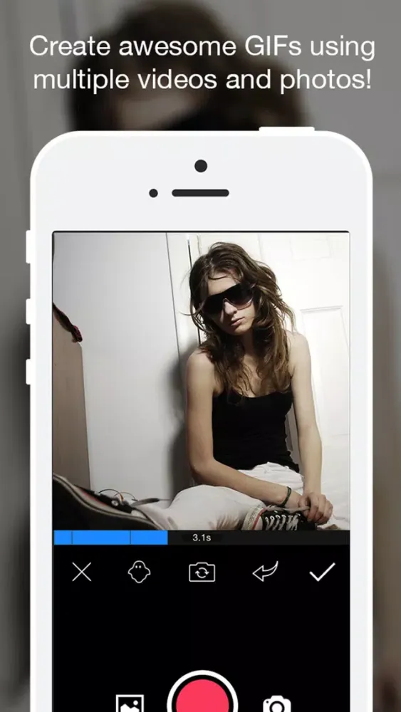 Tangkapan skrin GifMake: Gif Generator, split animated image