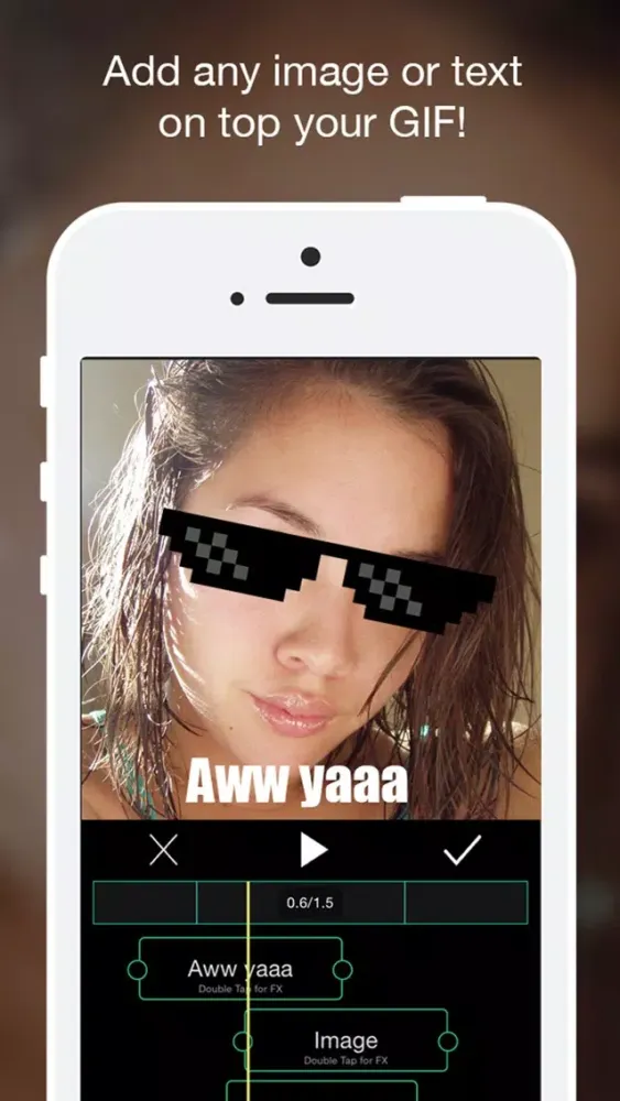 Tangkapan skrin GifMake: Gif Generator, split animated image