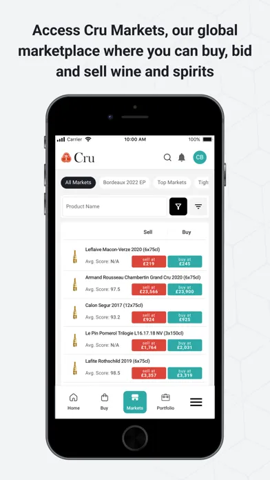 Tangkapan layar Cru World Wine