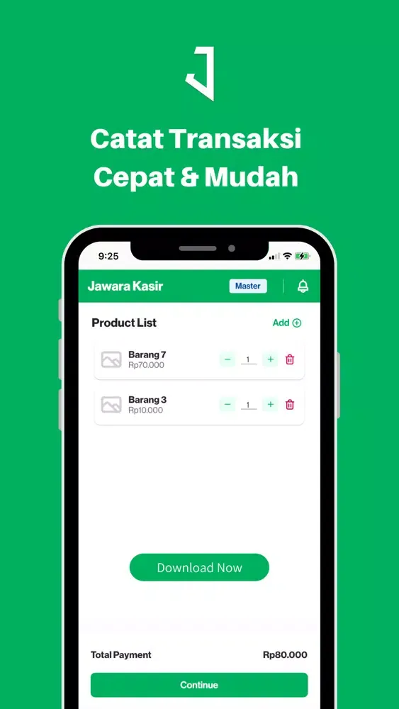 Ảnh chụp màn hình của Jawara Kasir