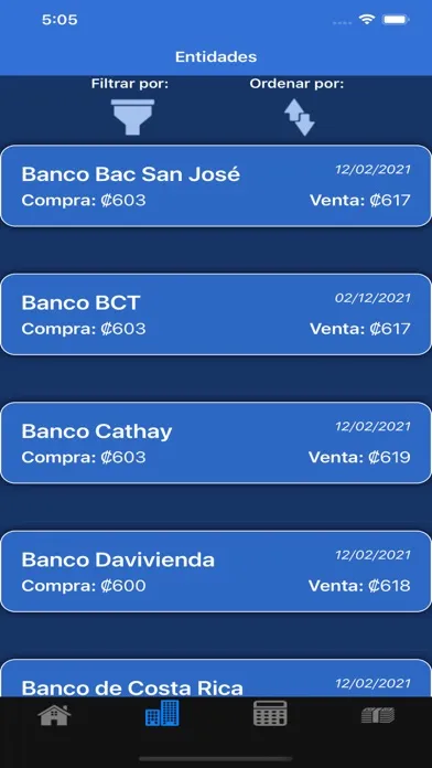 TDC Tipo de Cambio CR Lite Screenshots