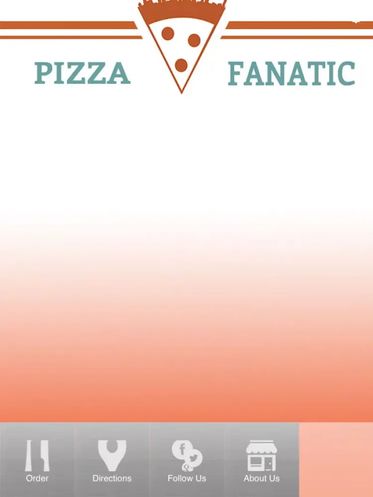 Tangkapan layar Pizza Fanatic Online Ordering iPad 