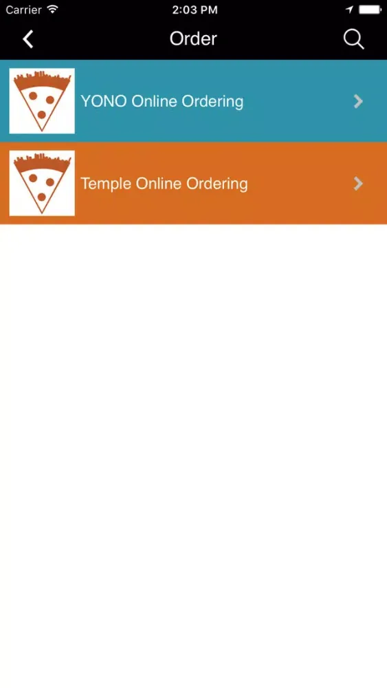 Tangkapan layar Pizza Fanatic Online Ordering