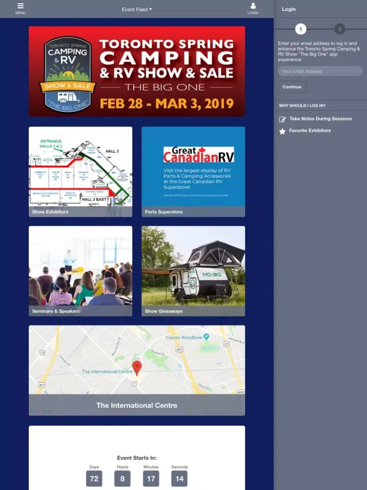 Toronto Spring Camping RV Show iPad  Screenshots