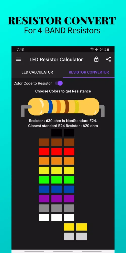 LED Resistor Calculator Ekran Görüntüleri