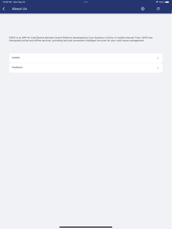Cryo Systems iPad  سکرین شاٹس