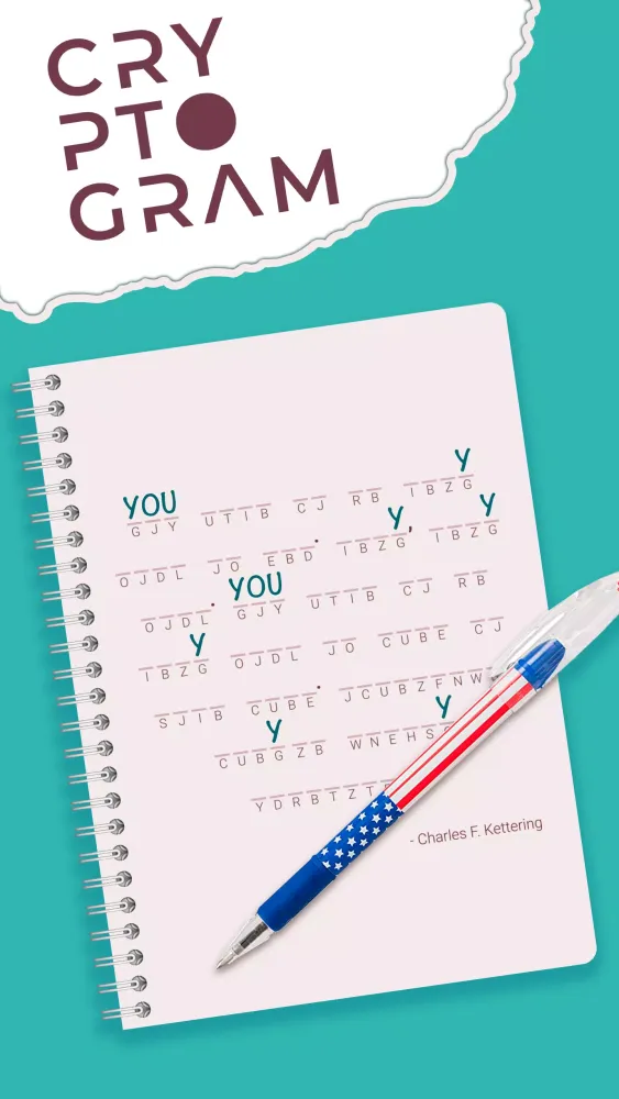 Tangkapan layar Cryptogram Letters and Numbers