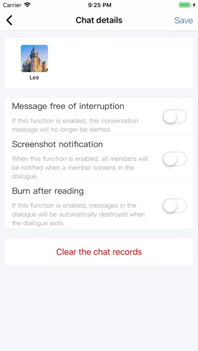 Tangkapan skrin Encryptochat
