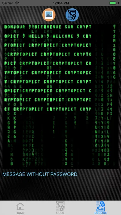 CrypToPict スクリーンショット