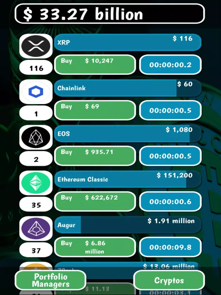 Ảnh chụp màn hình của Crypto Tycoon iPad 