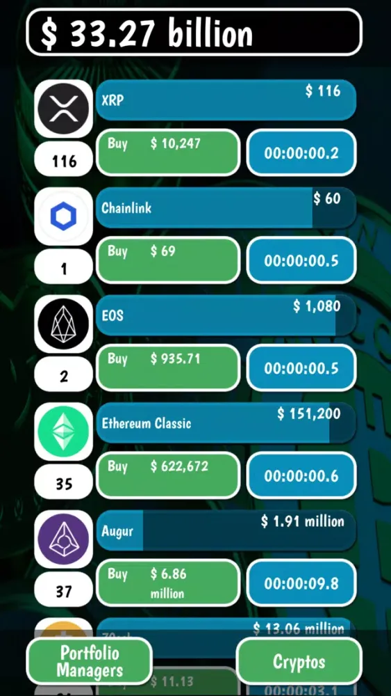 Ảnh chụp màn hình của Crypto Tycoon