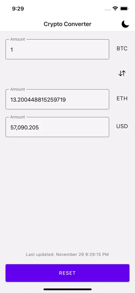 Crypto Converter スクリーンショット