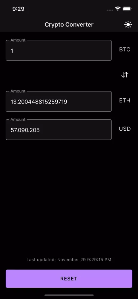 Crypto Converter スクリーンショット