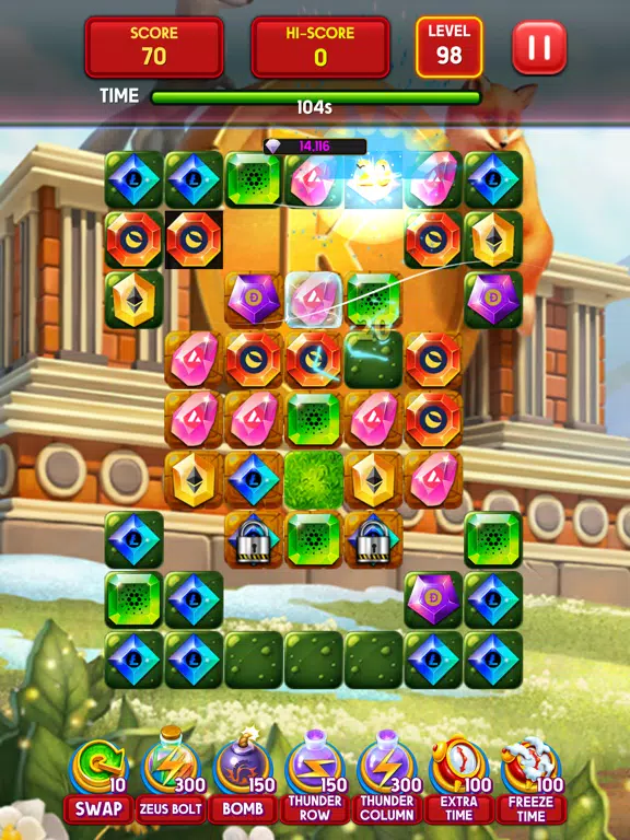 Tangkapan layar Crypto Crush- Rescue BTC iPad 