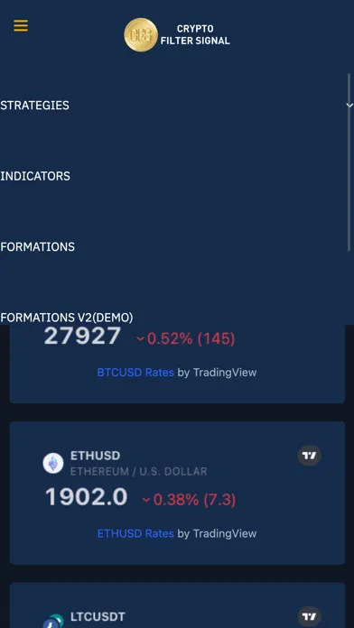 تصاویر Crypto Filter Signal