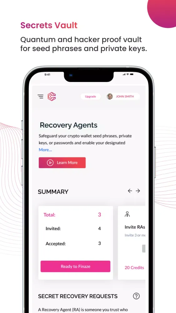 Crypto Legacy Screenshots
