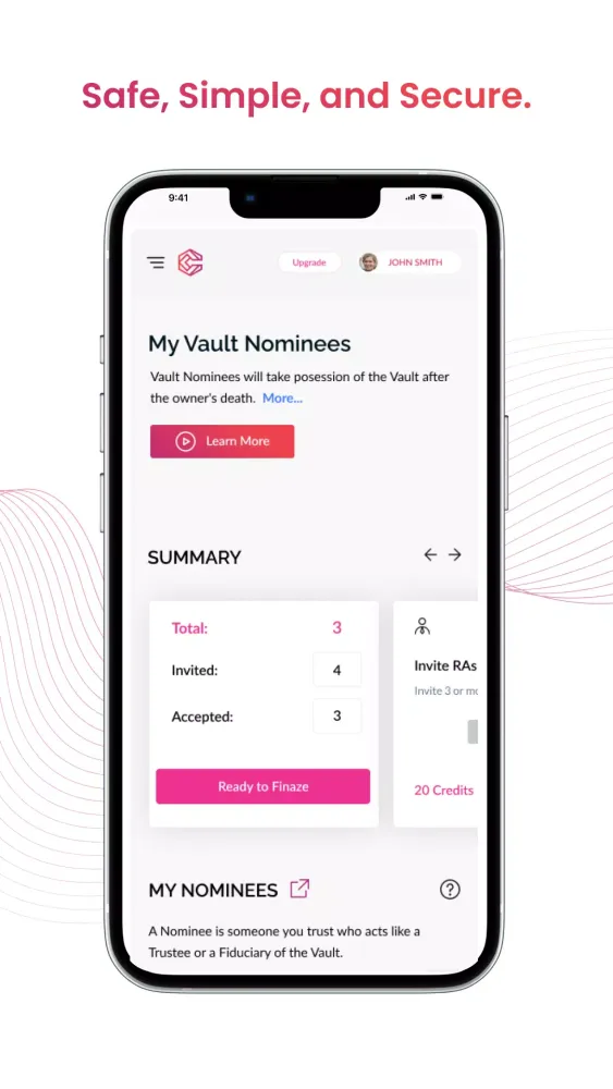 Crypto Legacy Screenshots