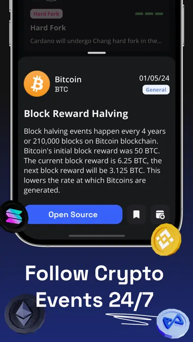 Capturas de pantalla de Crypto Signals: Events, News
