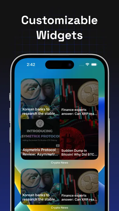 Capturas de pantalla de Crypto Signals: Events, News