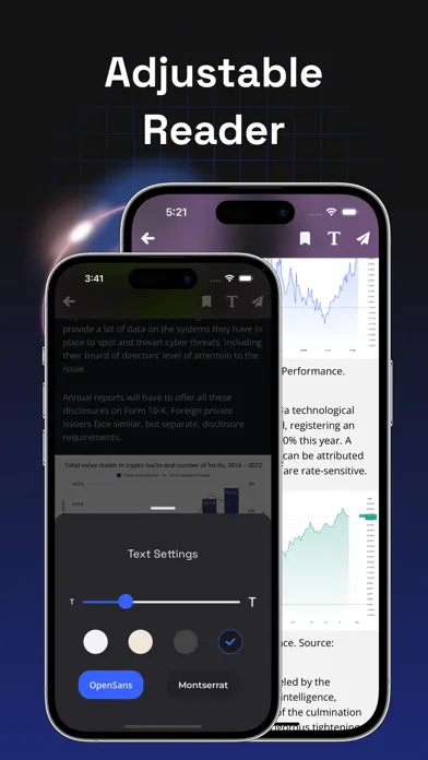 Capturas de pantalla de Crypto Signals: Events, News