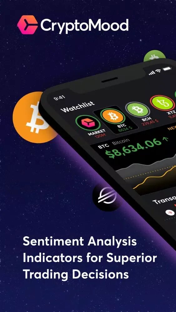 Tangkapan skrin CryptoMood: Crypto Sentiment