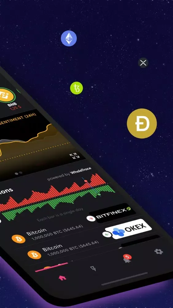 Tangkapan skrin CryptoMood: Crypto Sentiment